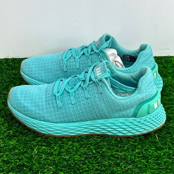 NOBULL Ripstop Runner Turquoise Blue Gum Sole W 7.5/ M 6 Training Shoes - Picture 3 of 10